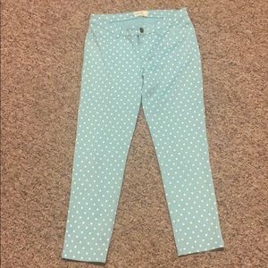 Polka dot capris